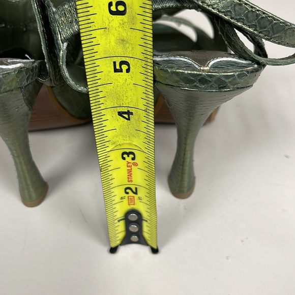 2000~NWT Leon Max Snakeskin Heels Shoes - Picture 6 of 9